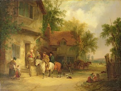 A Woodside Inn by William Snr. Shayer